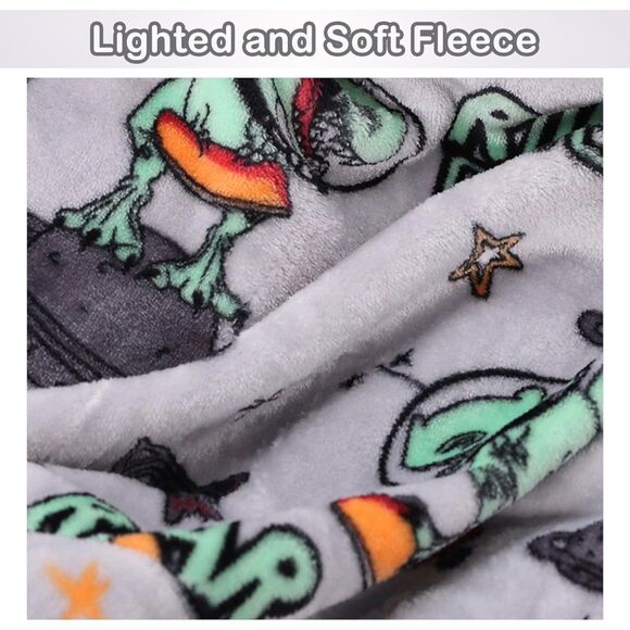 Dinosaur Blanket for Boys, Soft Cozy Flannel Kids Throw Blanket 50x60 Inches - Picture 2 of 7